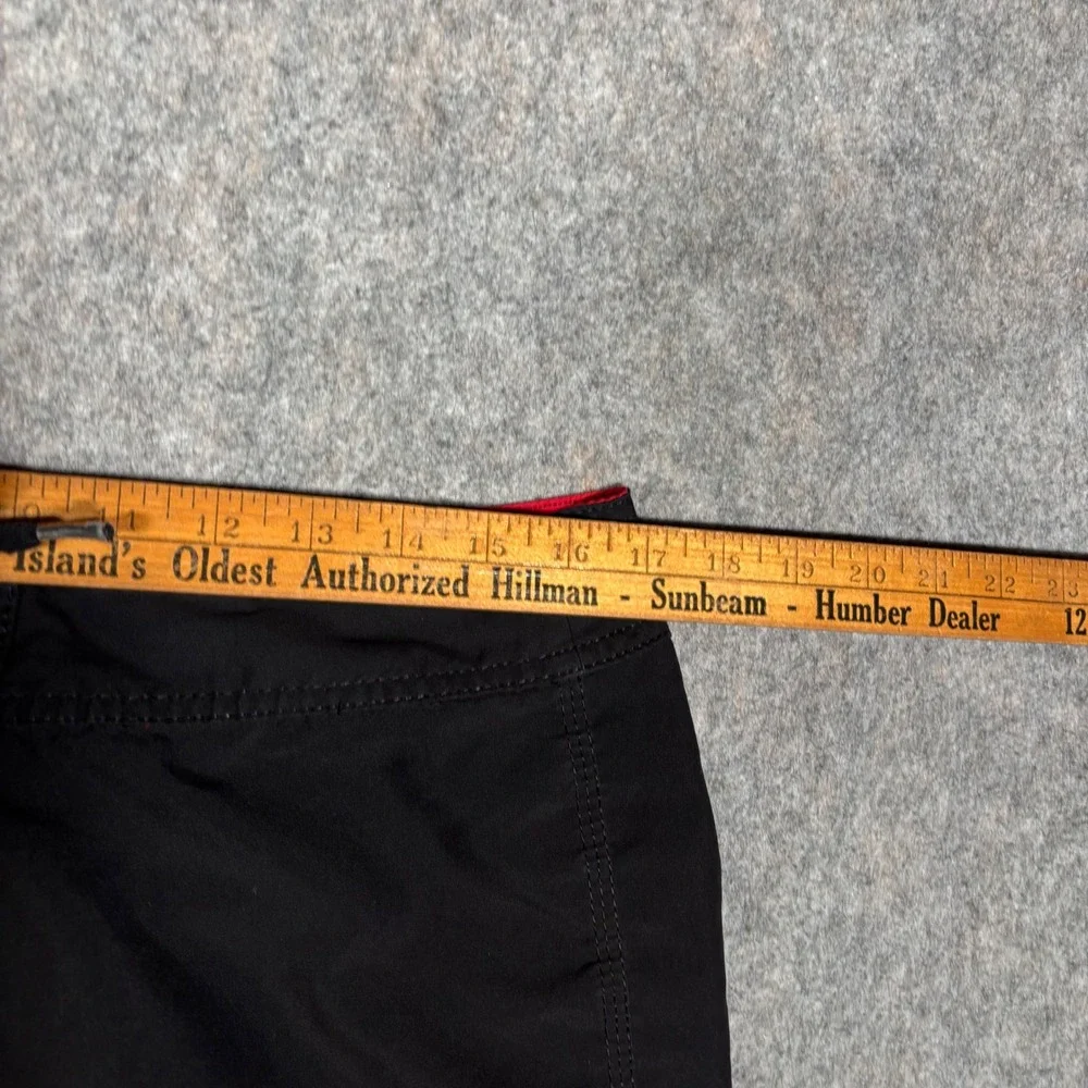 Quiksilver Board Shorts Mens 34 Black Red Cargo Pocket Swim Trunks Surfwear VTG